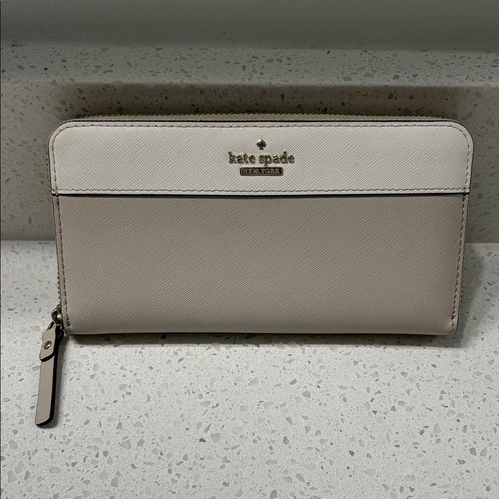 Kate Spade Cream Zip Wallet